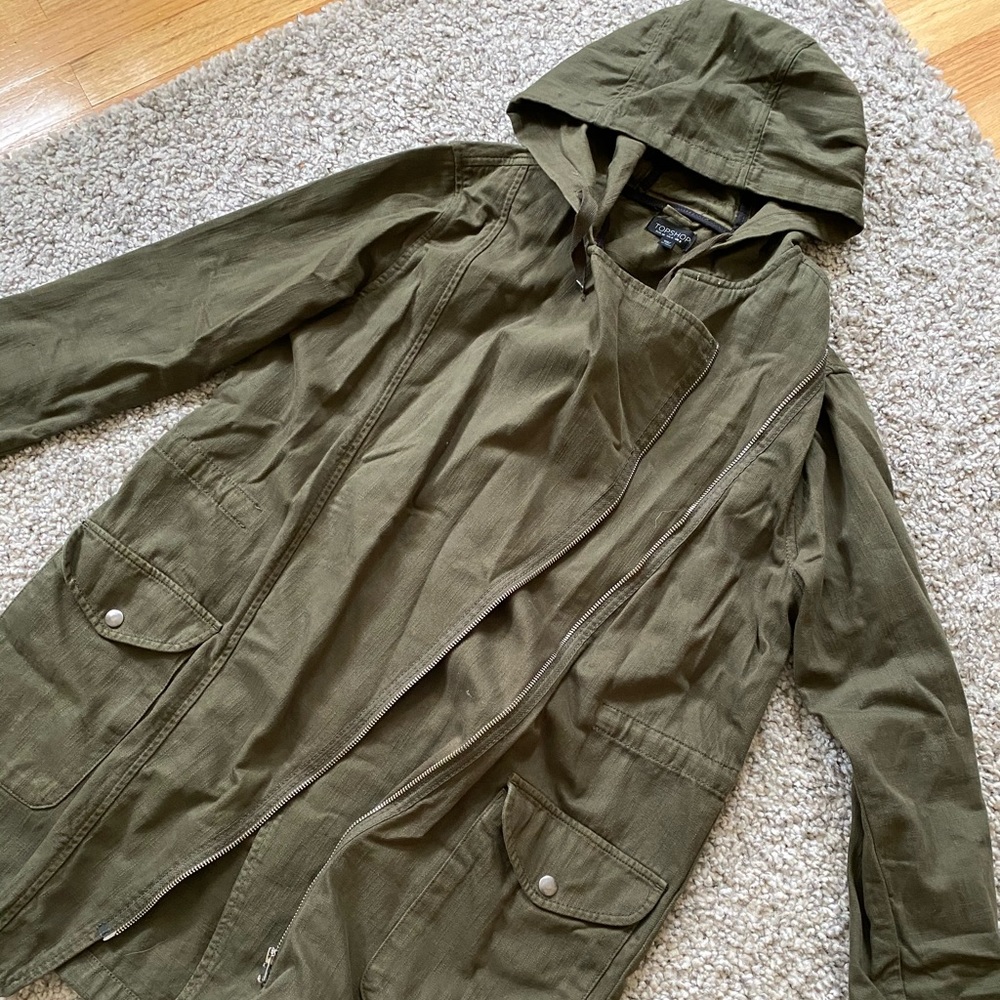 Topshop Long Utility Jacket